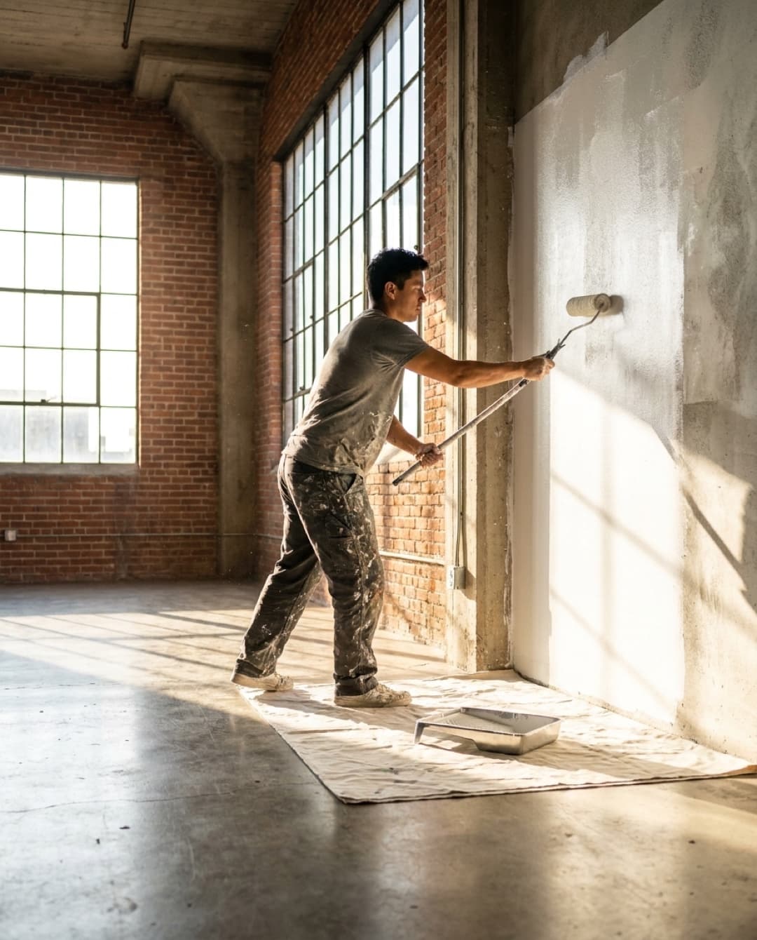 Espacio pintado con Línea Comercial Delviento